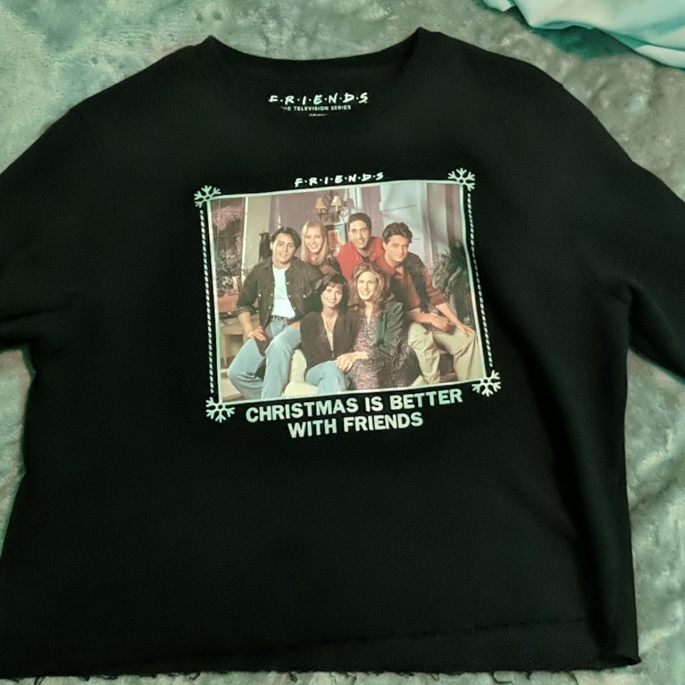 black friends tv show Christmas sweatshirt